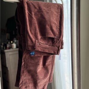 Old Navy Barrel Legged Brown Corduroy Pants